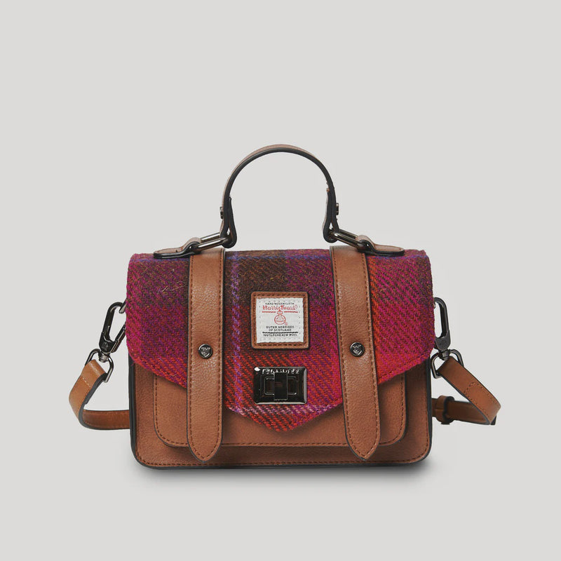 Islander | The Mini Satchel Fuchsia Tartan