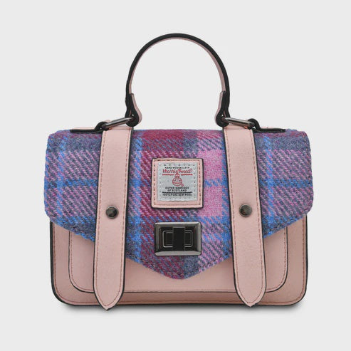 Islander | The Mini Satchel Pink and Blue Tartan