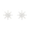 Erstwilder | Snowflake Ripple Stud Earrings - White