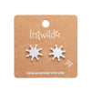 Erstwilder | Snowflake Ripple Stud Earrings - White