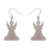 Erstwilder | Angel Glitter Drop Earrings - Silver