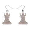 Erstwilder | Angel Glitter Drop Earrings - Silver