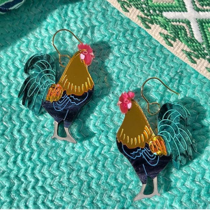 Salvation Chicken/Rooster Earrings