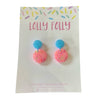 Lolly Polly | Circle Drop -Blue/Pink