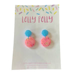 Lolly Polly | Circle Drop -Blue/Pink