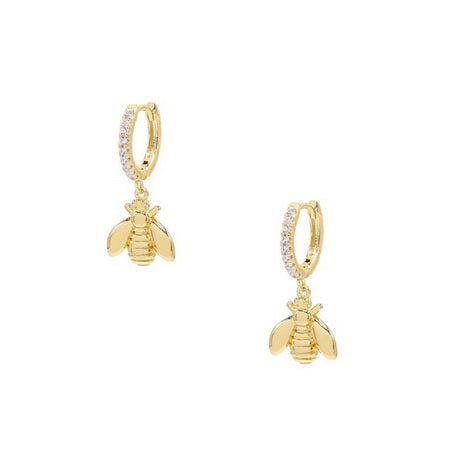 TID | Small Bee Hoops - Gold