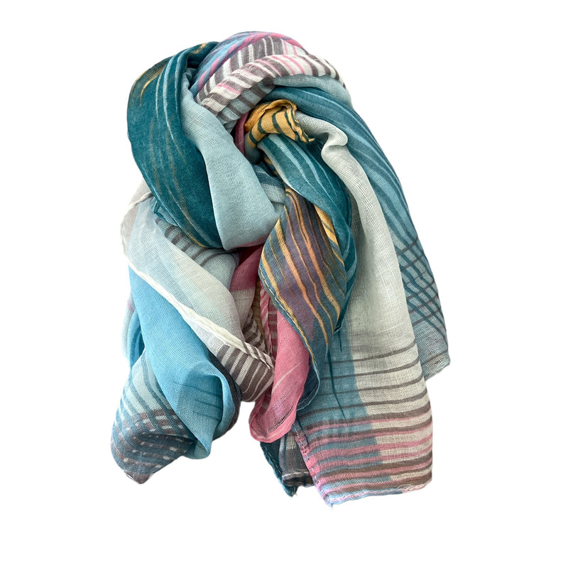 TID | Light Weight Scarf -  Multi Striped