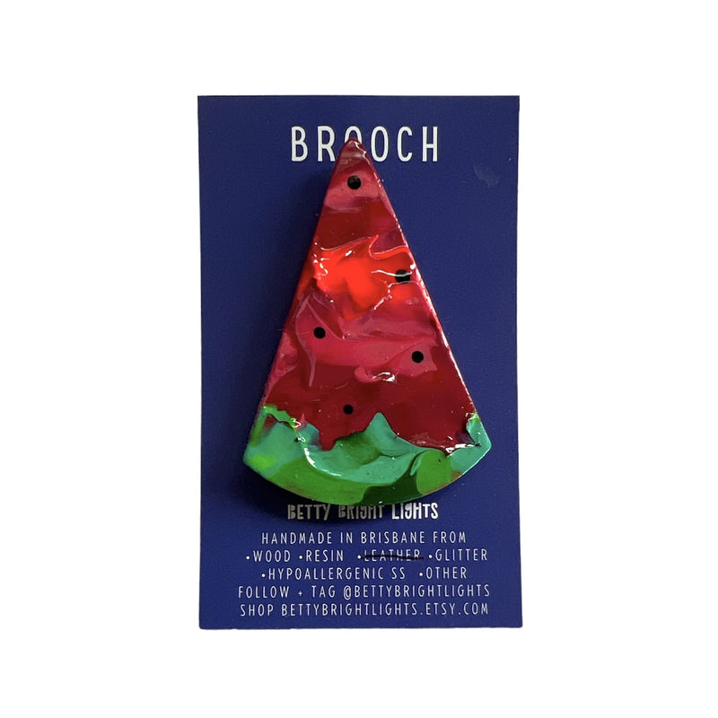 Betty Bright Lights | Watermelon Brooch