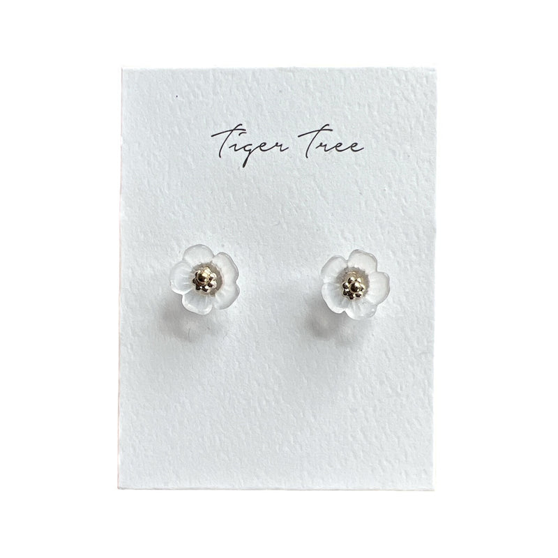 Tiger Tree | Opaque Flower Studs