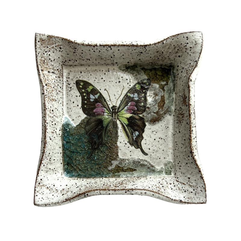 Ceramic Dish - Square - Butterfly 2