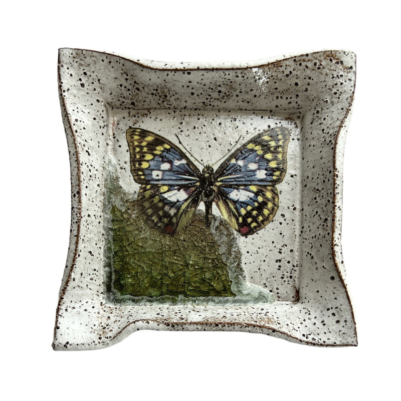Ceramic Dish - Square - Butterfly