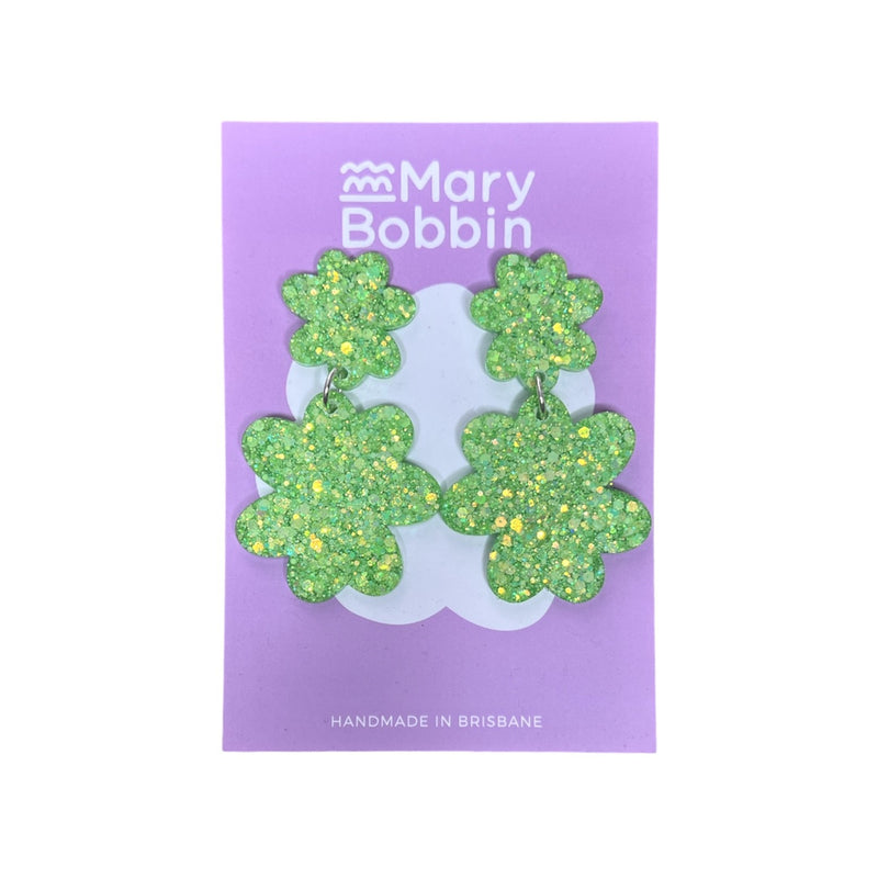 Mary Bobbin | Mega Glam Dangles - Lime Green