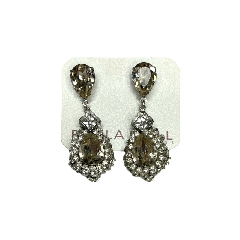 Paula Hall | Crystal Stud Drops - Champagne/Clear