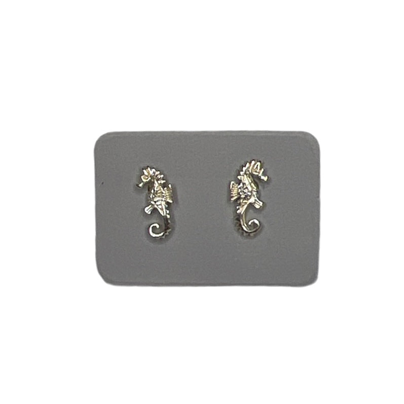 TID |Sterling Silver Seahorse Studs