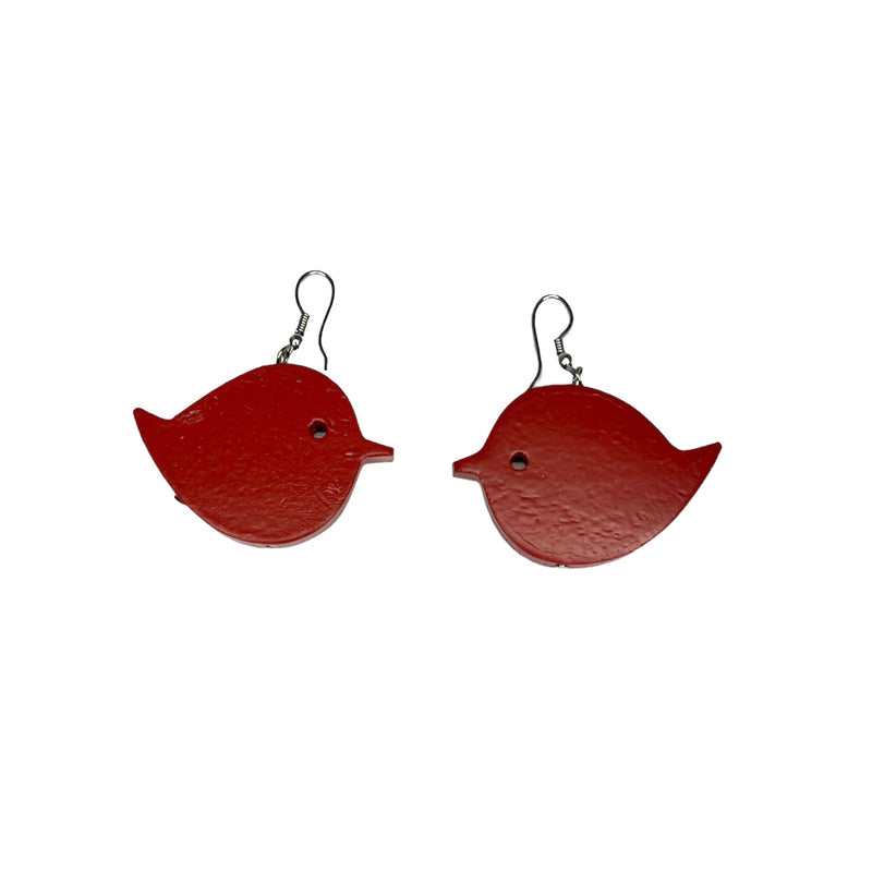 TID | Wood Bird Drops - Red