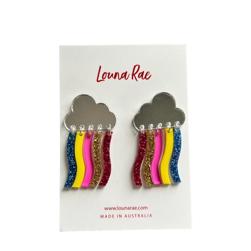 Louna Rae | Cloud rainbow earrings
