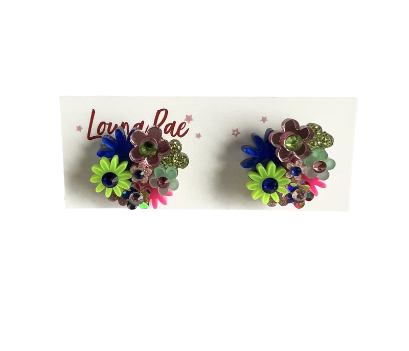 Louna Rae | Flower Bouquet Stud Earrings - #06