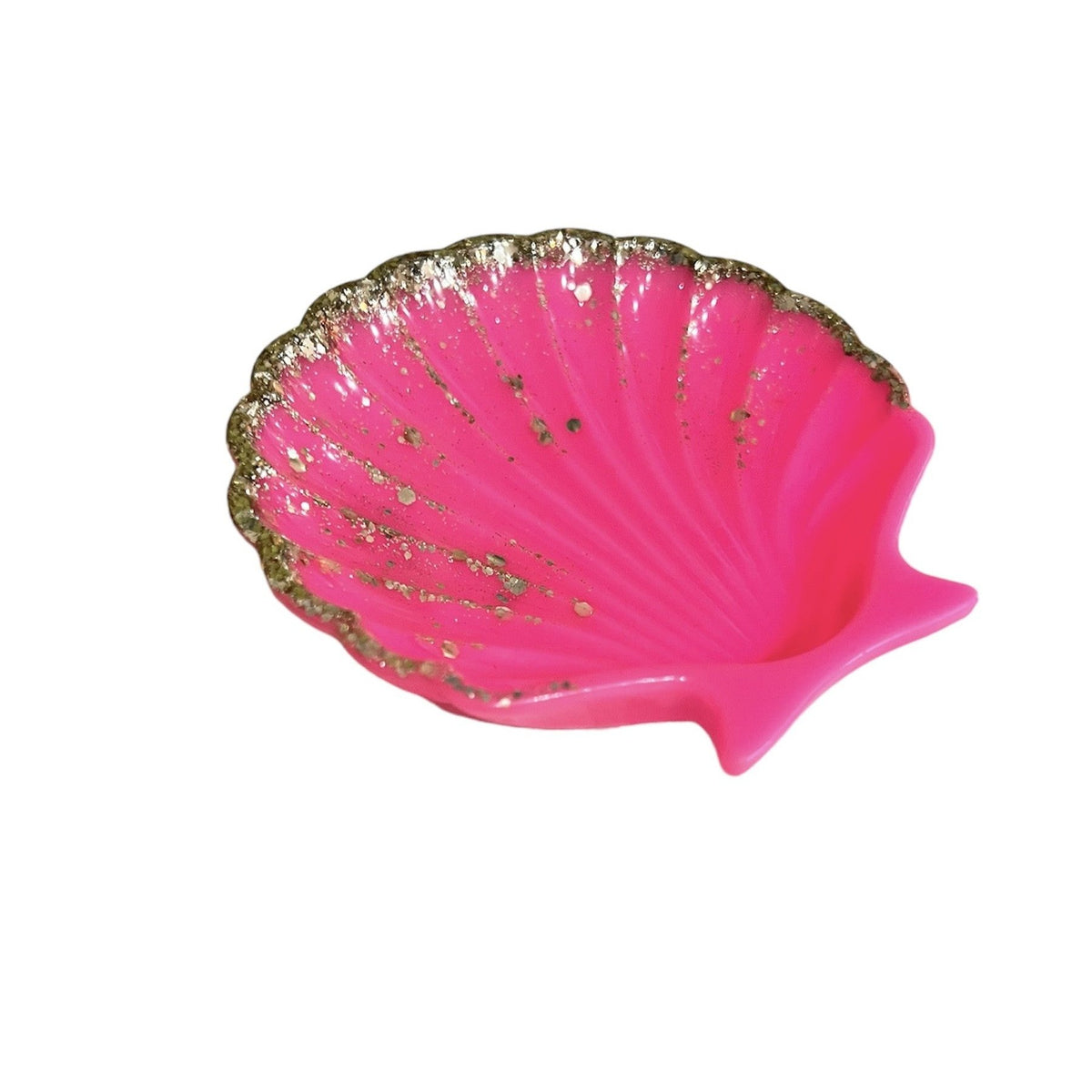 Rebel Art Creations | Pink Resin Trinket Bowl - Sea Shell
