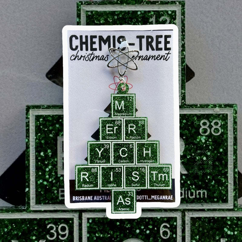 Megan Rae | CHEMIS-TREE Periodic Table Christmas ORNAMENT - Green