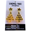 Megan Rae | CHEMIS-TREE Christmas Periodic Table EARRINGS - Gold