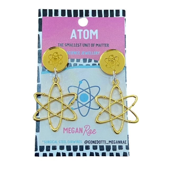 Megan Rae | Atom Earrings- Gold colour