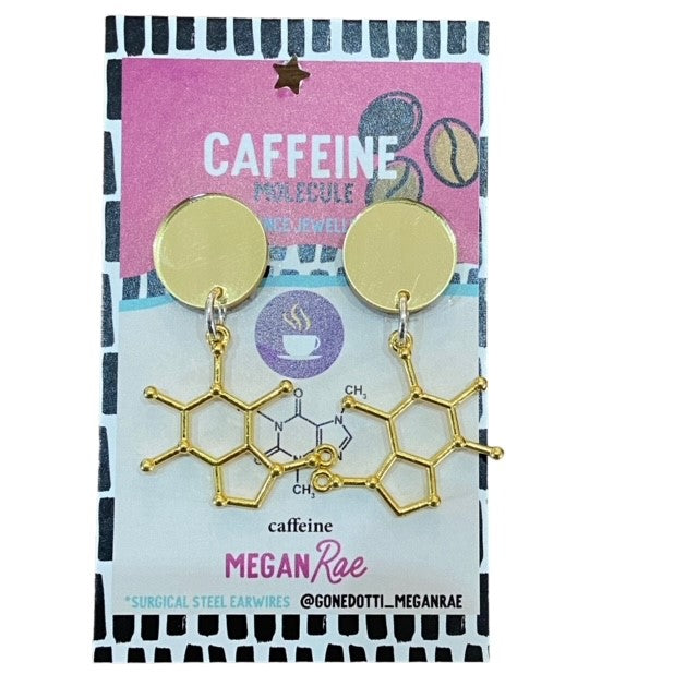 Megan Rae | Caffeine Earrings- Gold colour