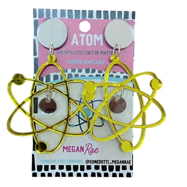 Megan Rae | Statement - Atom Earrings - gold/silver mirror