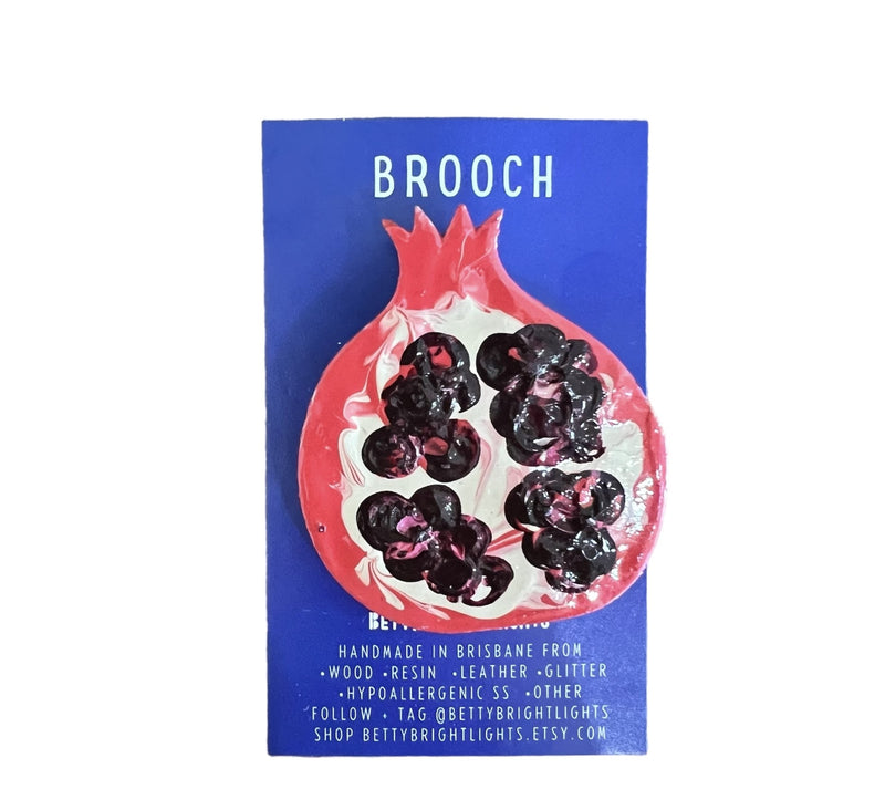 Betty Bright Lights | Pomegranate Brooch