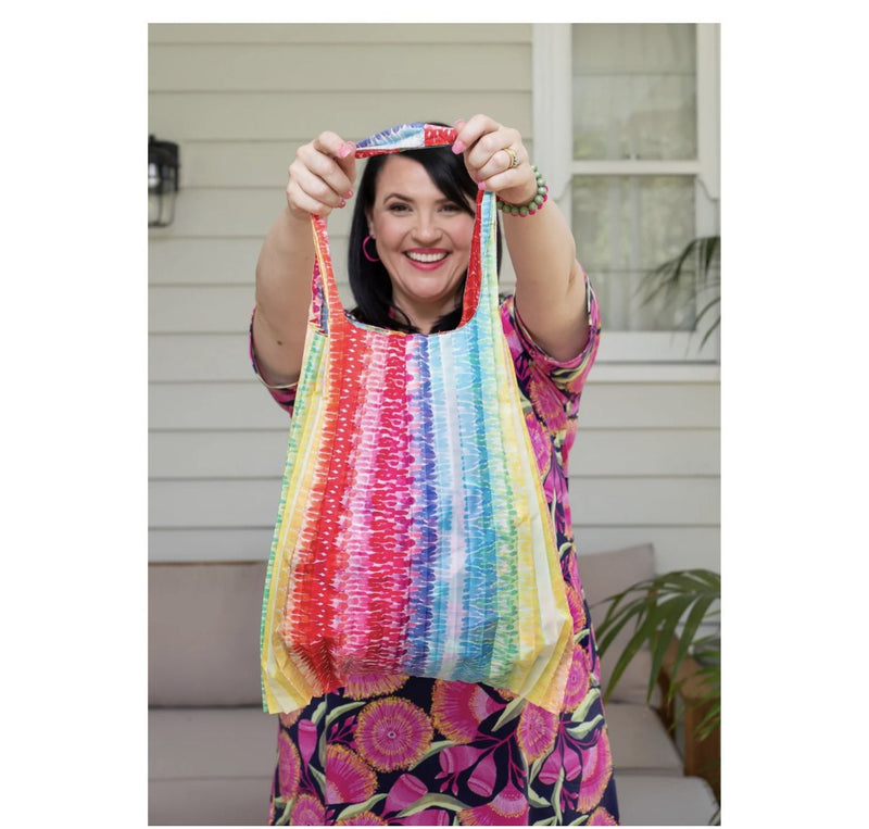 Lordie Dordie | Concertina Pleat Tote Bag - Brushstrokes