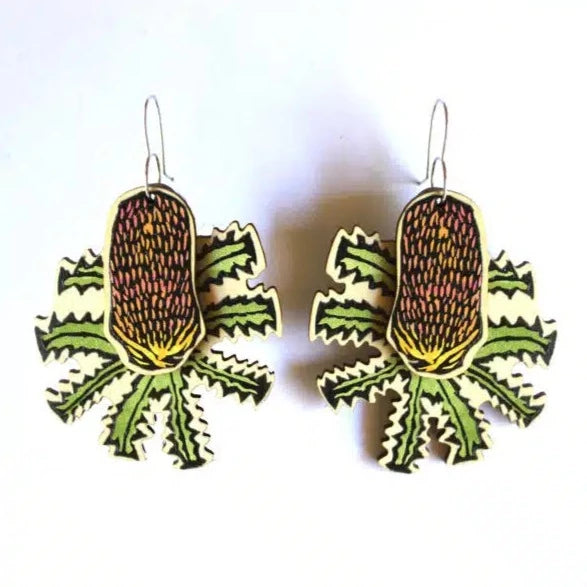 To The Trees | Banksia Earrings Double Dangles