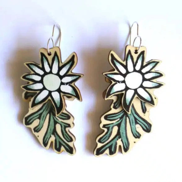 To The Trees | Flannel Flower Earrings Double Dangles