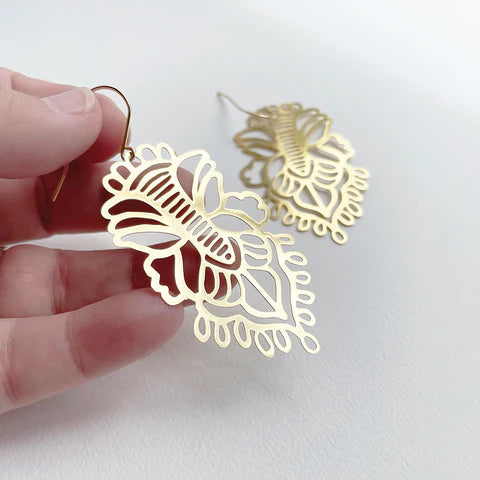 DENZ | Rhapsody Dangles | Gold