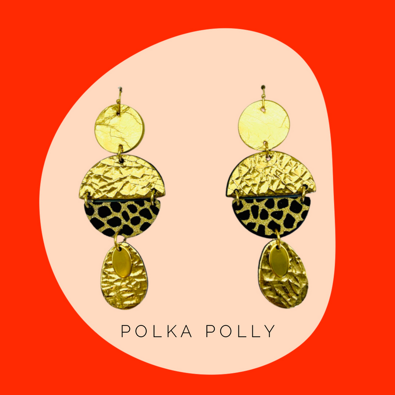 Polka Polly | Divinity -Gold Black