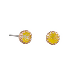 Tiger Tree | Amber Light Crystal Studs