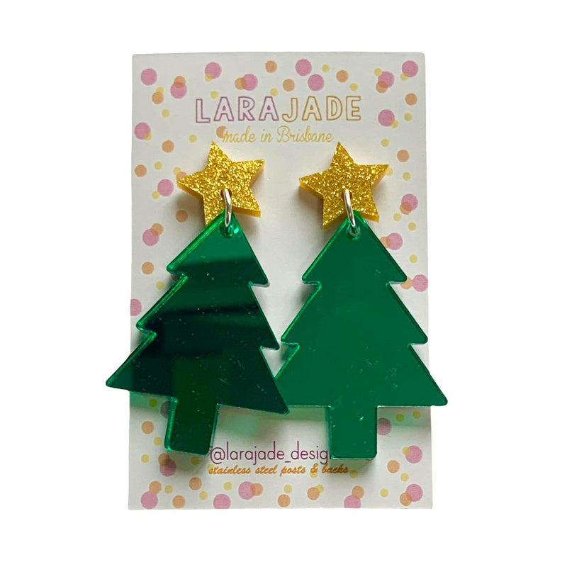 Lara Jade | Christmas Tree Earrings