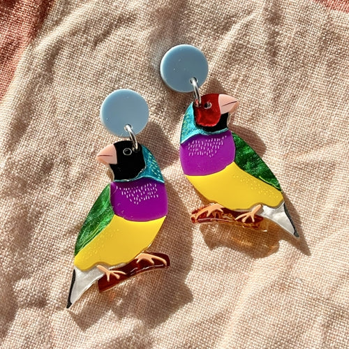 Salvation | Gouldian Finch Earrings