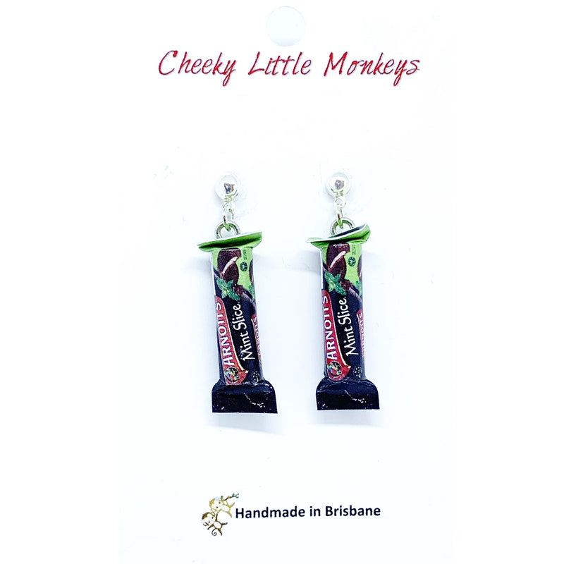 Cheeky Little Monkeys - Mint Slice Earrings