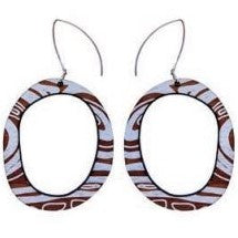 Scoops | Thick Outline Topographic Earrings