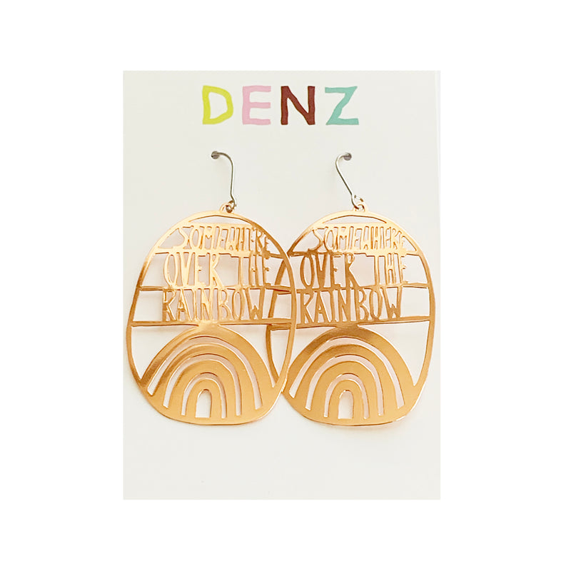 DENZ Somewhere over the rainbow dangles | Rose Gold