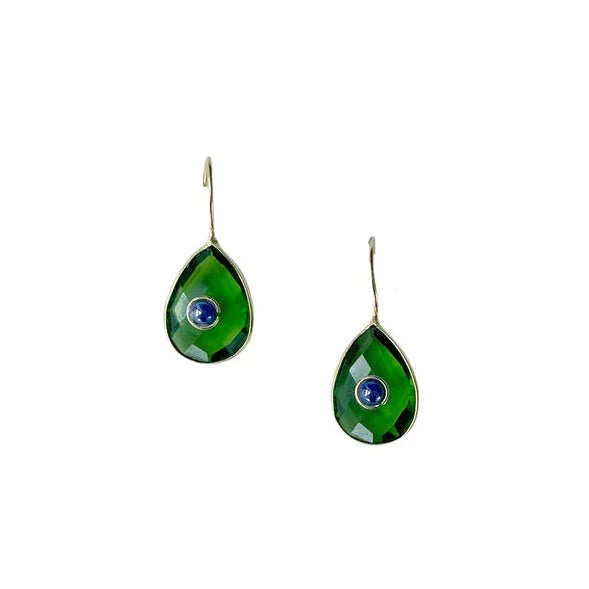 Zoda drop Earrings | Green
