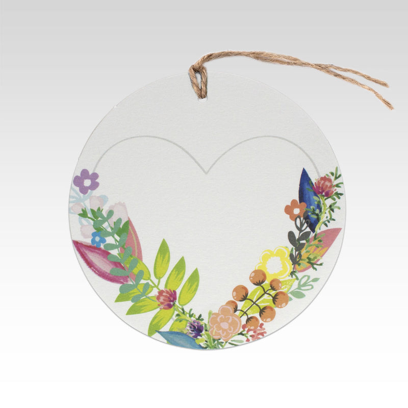 Rhicreative | Heart Floral Gift Tag