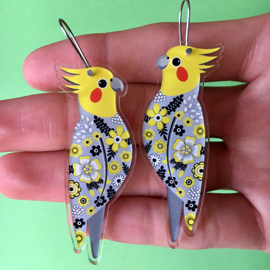 Smyle Designs | Cockatiel Earrings