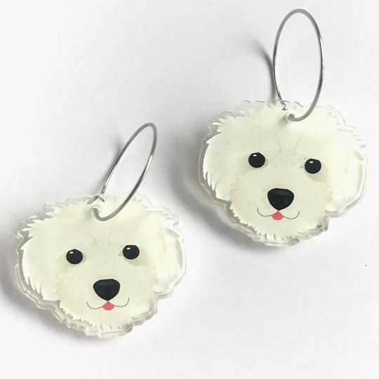 Smyle Designs | Maltese Poodle Earrings