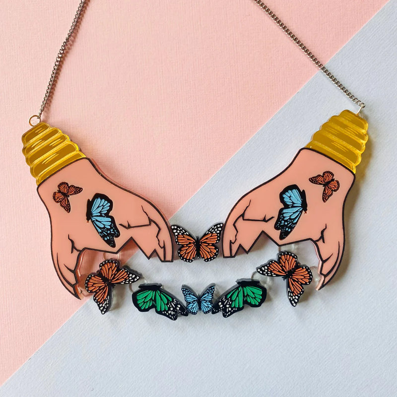 MOX & Co | Butterfly Light Necklace - Into the Light