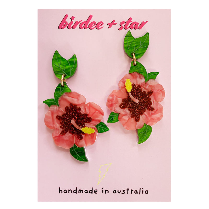 Birdee & Star | Hibiscus Earrings
