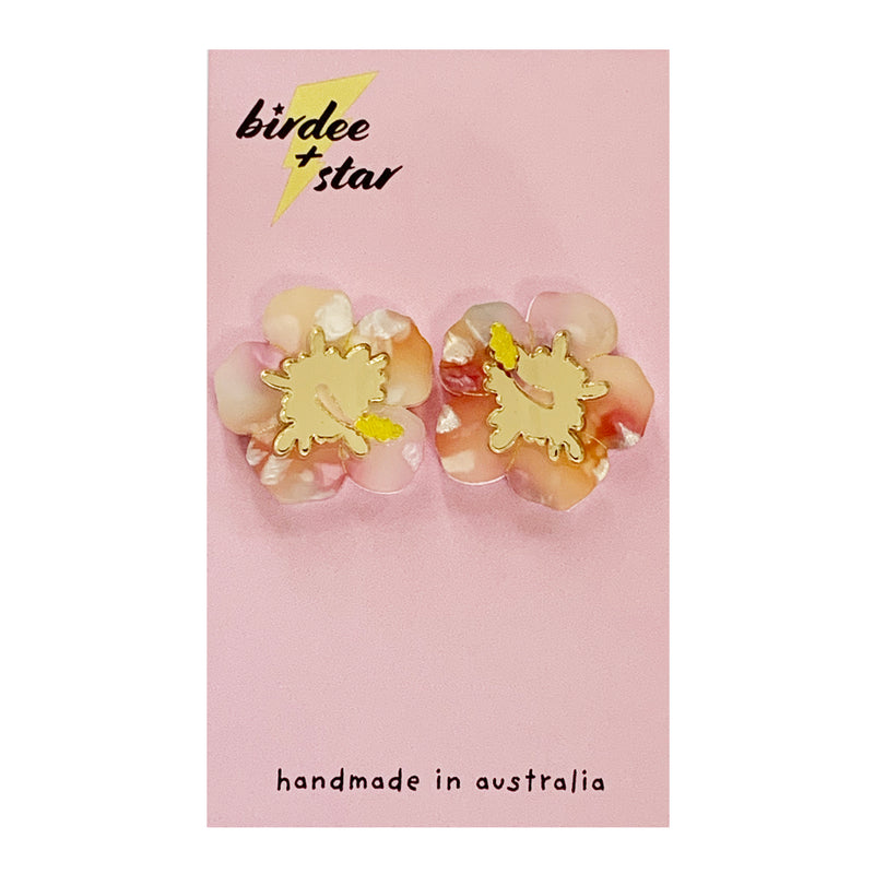 Birdee & Star | Hibiscus Studs