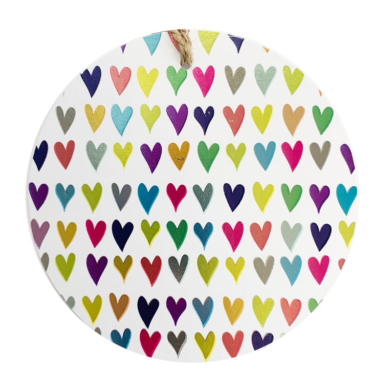 Rhicreative | Multi Coloured Heart Gift Tag