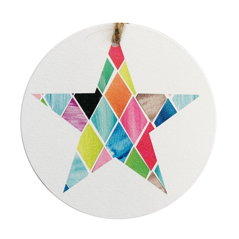 Rhicreative | Multi Coloured Star Gift Tag