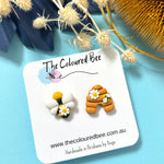 The Coloured Bee | Bee & Hive Studs