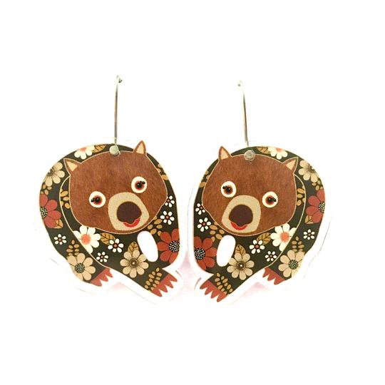 Smyle Designs | Pete the Wombat Earrings